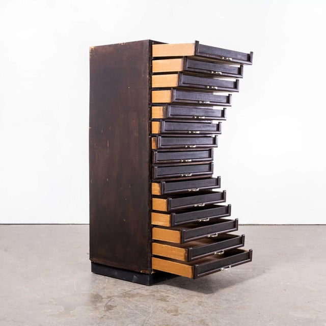 Multi Drawer Collectors Bank of Drawers, 1930s For Sale - Image 3 of 10