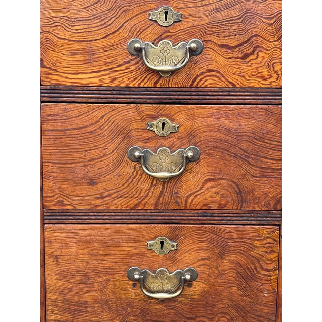Pitch Pine Partners Desk, 1880s For Sale - Image 6 of 12