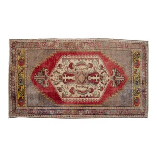 1970s Hand Knotted Door Mat, Entryway Rug, Bath Mat, Kitchen Decor, Rug, Turkish Rug, Laundry Room Decor- 1'9" X 3' For Sale