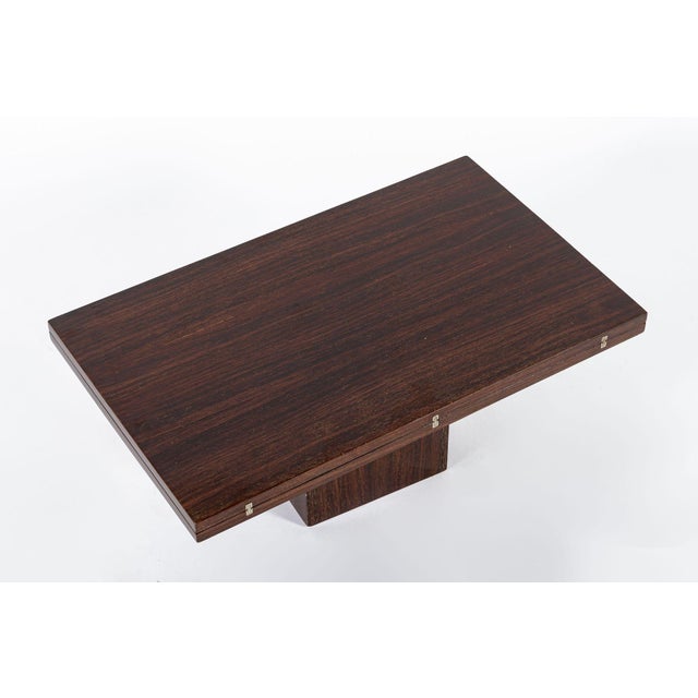 Antique French Art Deco Folding Wood Coffee Table by Francisque Chaleyssin (Attr) 1930s For Sale In Detroit - Image 6 of 16