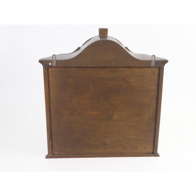 Vintage Wooden Wall Cabinet with Glass Door, 1960s For Sale - Image 4 of 9