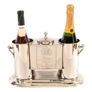 French Silver-Plated Wine Cooler For Sale