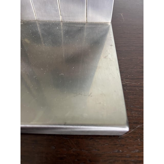 Silver Salvatore Messina, Refractions, 1960s, Steel, Set of 2 For Sale - Image 8 of 9