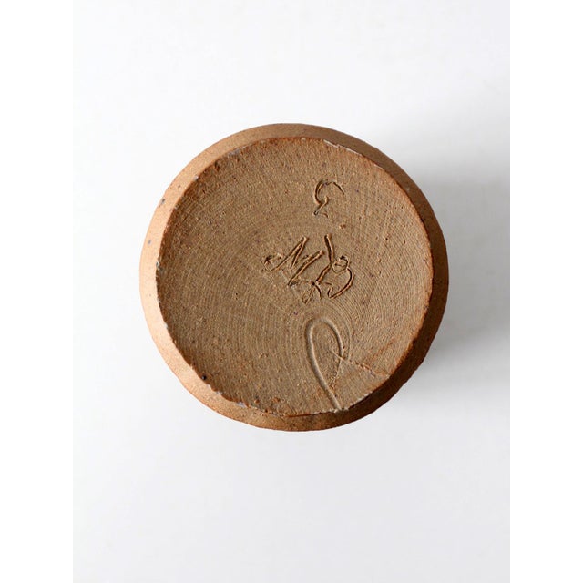 Vintage Handmade Studio Pottery Cup For Sale - Image 11 of 11