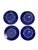 Contemporary Set of 8 Williams Sonoma Service Charger Chop Plates 13" Navy Blue. Portugal For Sale - Image 3 of 6