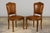 Wood French Louis XV Style Maple Dining Chairs in Brown Leather - Set of 6 For Sale - Image 7 of 18