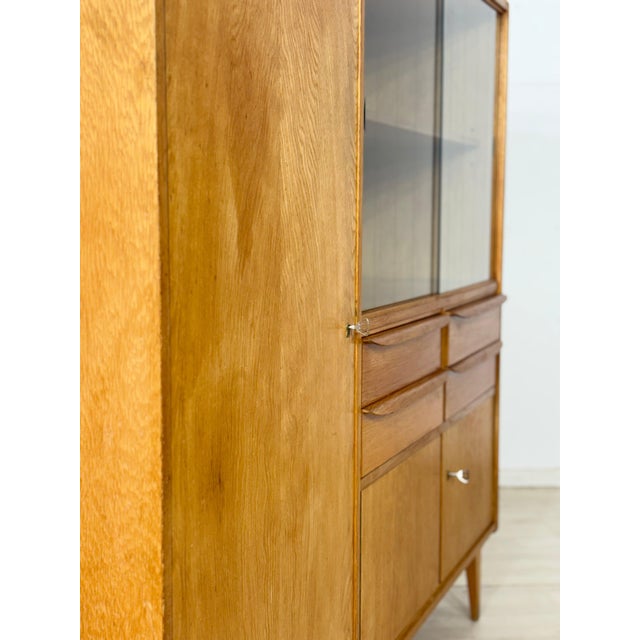 Mid-Century Oak Highboard, 1960s For Sale - Image 12 of 16