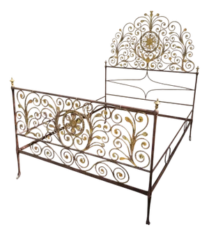 Genoese Painted Iron Bed