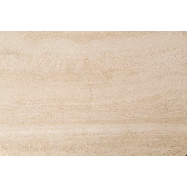 Mid-Century Modern Vintage Octagonal Travertine Coffee Table, 1970s For Sale - Image 3 of 8