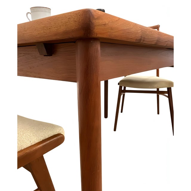 Vintage Danish Extendable Teak Dining Table, 1960s For Sale - Image 14 of 18