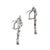 Modern Antique Art Deco Mix Metal Gold Silver Palladium 0.65ct Diamond Dangle Earrings, Pair For Sale - Image 3 of 8