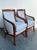 Vintage Regency Empire Frame Lounge Chairs - A Pair For Sale - Image 11 of 12