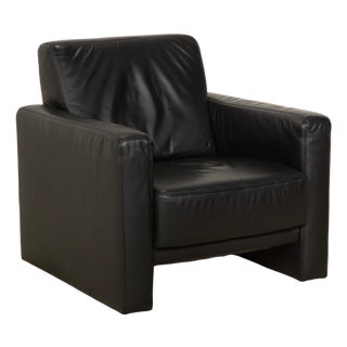 Black Leather Armchair from Koinor For Sale