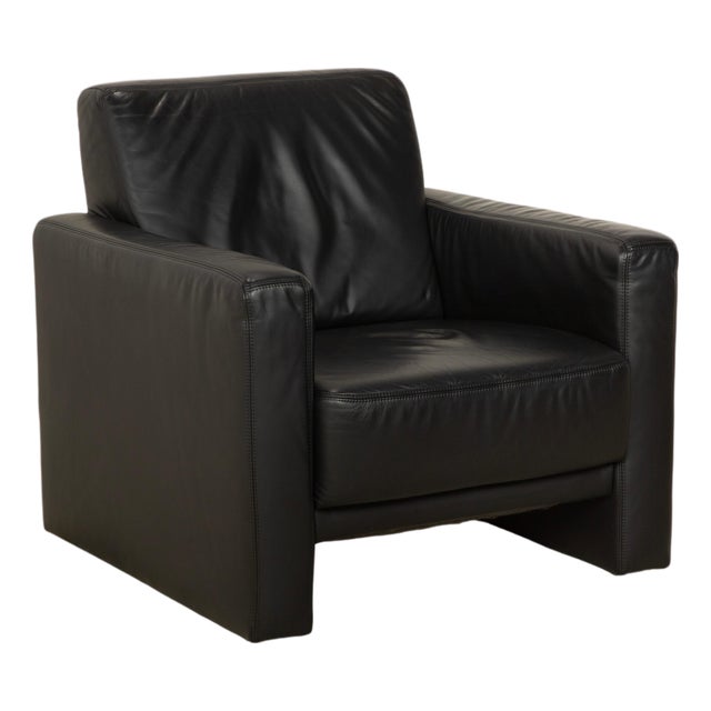 Black Leather Armchair from Koinor For Sale
