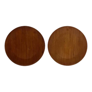 Danish Teak Plates by Hafnia, a Pair