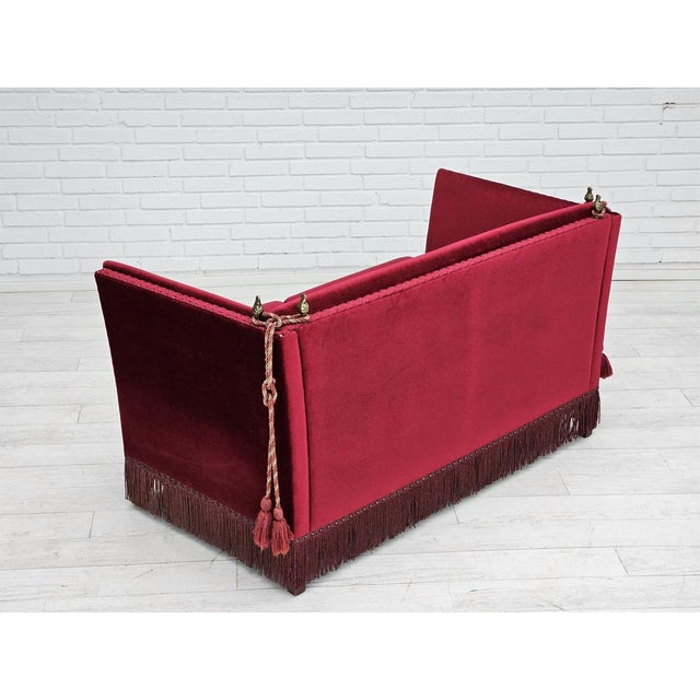 Danish Velour 2-Seater Sofa, 1960s For Sale - Image 11 of 18