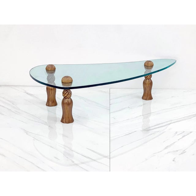 This tassel coffee table designed by Arthur Court in the 1960's is a little bit mid century modern, and a little bit...
