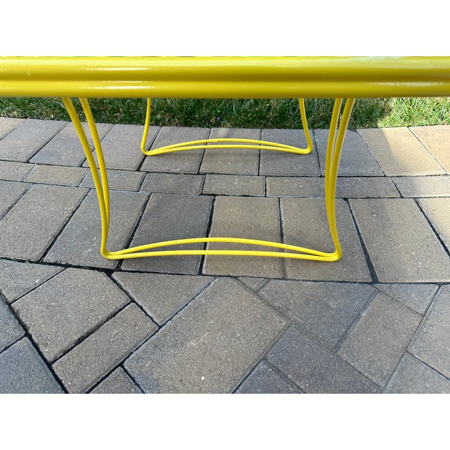 Metal Vintage Homecrest Style Square Side Table For Sale - Image 7 of 10