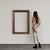 Mid-20th-century Dutch frame. Carved and patinated walnut-stained wood furniture, beautifully designed and tasteful. The...
