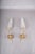 Gold-Toned Wall Sconces with Textured Glass Shades, 1970s, Set of 2 For Sale - Image 9 of 13