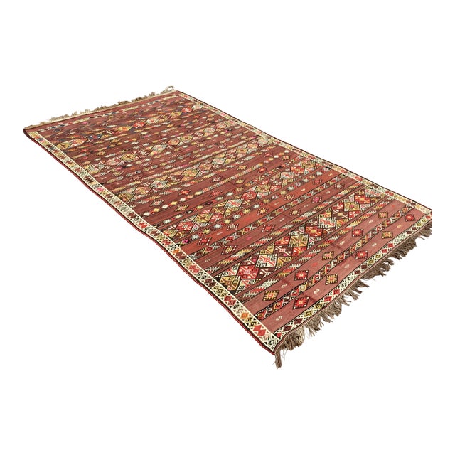 Tribal Kilim Rug 129" X 74.5" Chairish