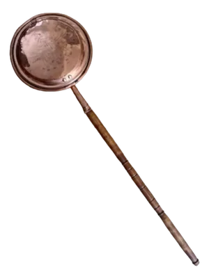 Antique George III Copper Warming Pan, 1800s