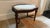 Traditional Antique Irish Carved Dressing Table Stool With Upholstered Seat For Sale - Image 3 of 11