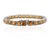 16.03 Ctw Square Cut Citrine Tennis Bracelet Made in Solid 14k White Gold For Sale In New York - Image 6 of 10