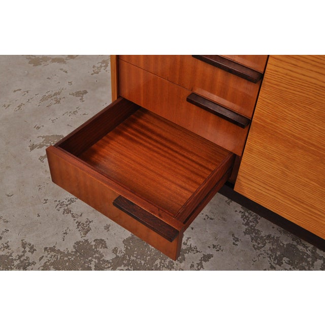 Vintage Sideboard in Ash and Mahogany by František Mezulanik, 1960s For Sale - Image 10 of 14