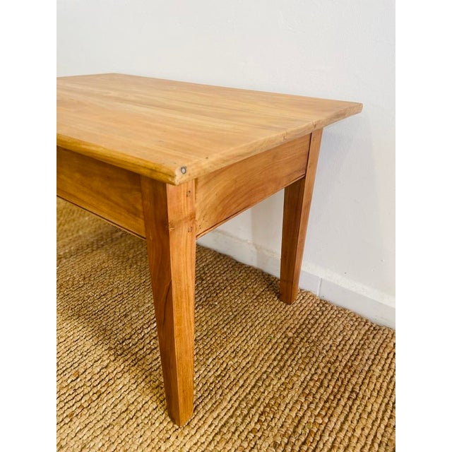 Rustic Mid-Century Modern Coffee Table in Wood For Sale - Image 3 of 6