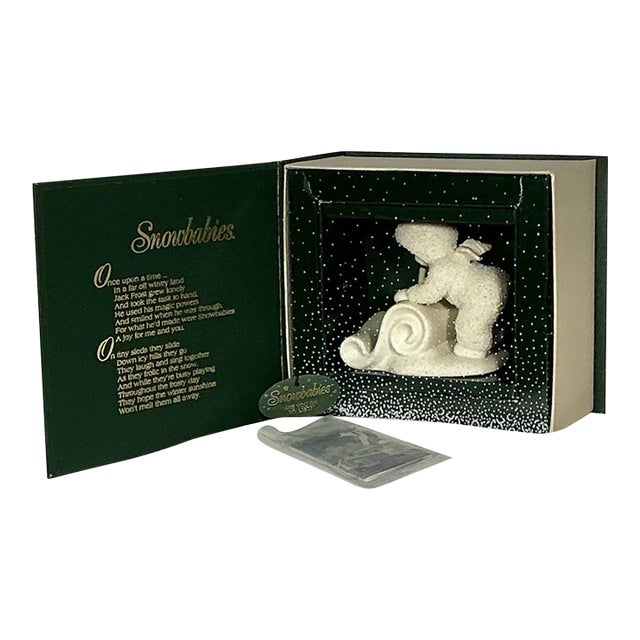 Department 56 Snowbabies “To My Friend” Figurine 1998-2001, With Original Box & Packing For Sale