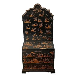 Baker Furniture McMillen Collection Venetian Chinoiserie Secretary For Sale