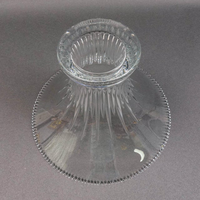 Mid 20th Century Waterford Crystal Carina Essence Jorge Perez Signed Centerpiece Bouquet Bowl For Sale - Image 5 of 8