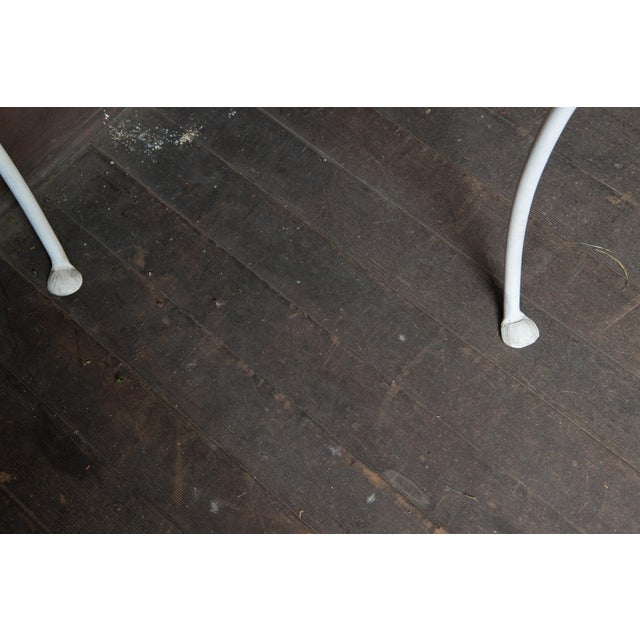 1940s Wrought Iron Demi Lune Console Table Attributed to John Salterini, 1940s For Sale - Image 5 of 13