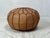 Contemporary Moroccan Leather Pouf Ottoman Cover For Sale - Image 4 of 5
