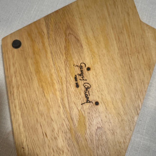 Wood Vintage George Briard Two-Toned Decorative Tray For Sale - Image 7 of 7