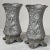 Pair Art Nouveau Cast Iron Painted Jardinieres ~ Urns are ready to add timeless symmetry to your decorating! Hand-cast in...