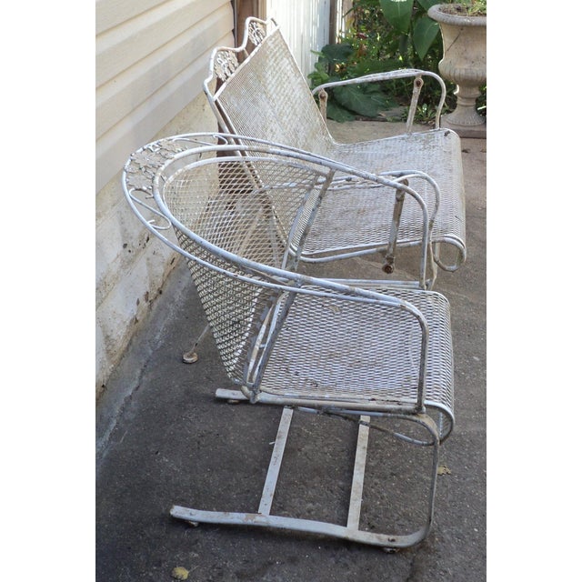 Early 20th Century Wrought Iron Metal Rocking Swing Bench Rocker ...