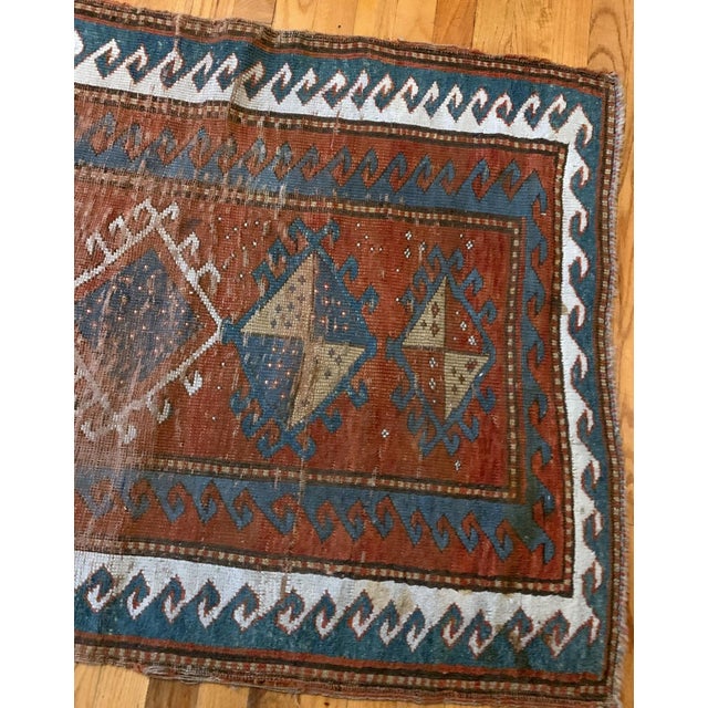 1880s, Handmade Antique Collectible Caucasian Kazak Rug 2.7' X 4.2' For Sale - Image 4 of 7