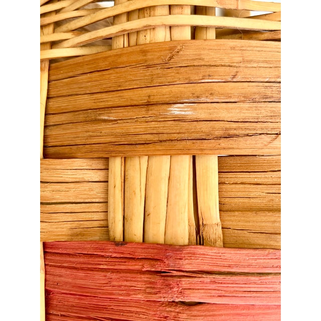Antique French Provincial Wicker Market Basket For Sale - Image 10 of 13