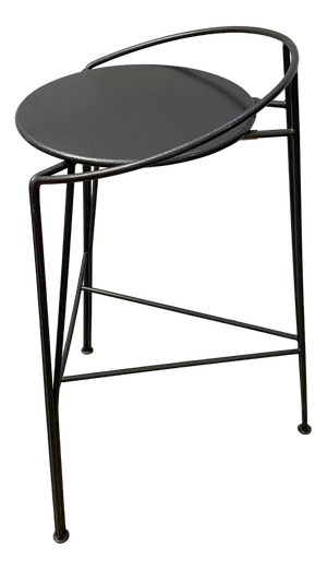 Vintage French Silver Moon Bar Stool by Pascal Morgue for Femorb, 1980s