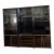 Schieder Möbel Montego Collection — 3-Piece German Modernist Black Lacquer Wall Unit, 1980s For Sale