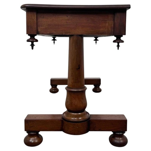 19th Century English Mahogany Side Table For Sale - Image 9 of 11