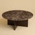 Round Coffee Table in Emperador Dark Marble and Smoked Oak by Lebanto For Sale - Image 4 of 4