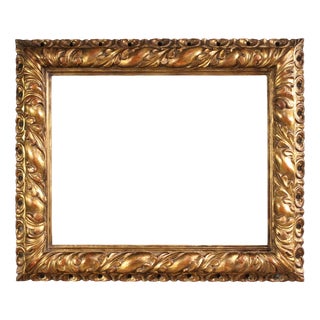 Mid-Century Italian Frame with Floral Ornaments, 1950 For Sale