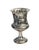 Antique English sterling silver goblet showcasing exceptional craftsmanship with high-relief repoussé pastoral scenes...