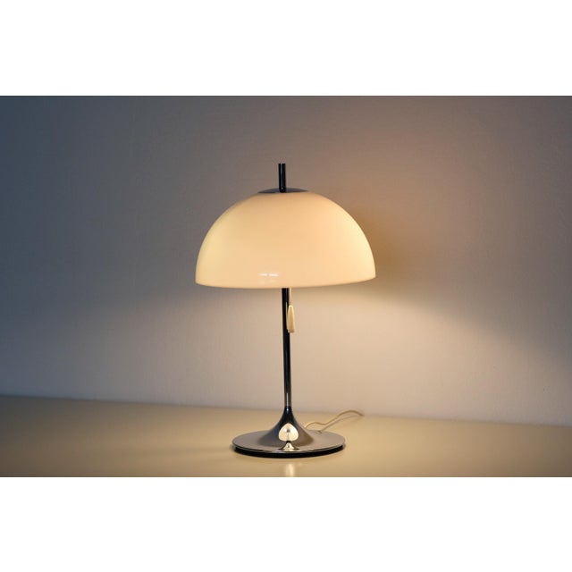 Cream Mid-Century Modern Table Lamp by Frank J. Bentler, 1960s For Sale - Image 8 of 11