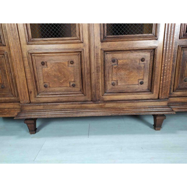 Tan Louis XVI Bookcase in Oak, 1890s For Sale - Image 8 of 18