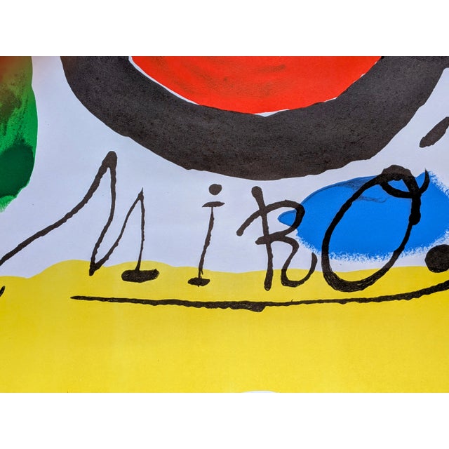 Joan Miro - Abstraction in Colors, 1960s - Original color lithograph signed in the plate, created especially by Miro in...
