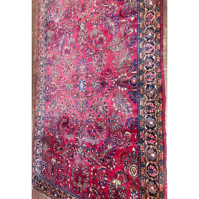 Early 20th Century Antique Persian Sarouk Rug For Sale - Image 5 of 9